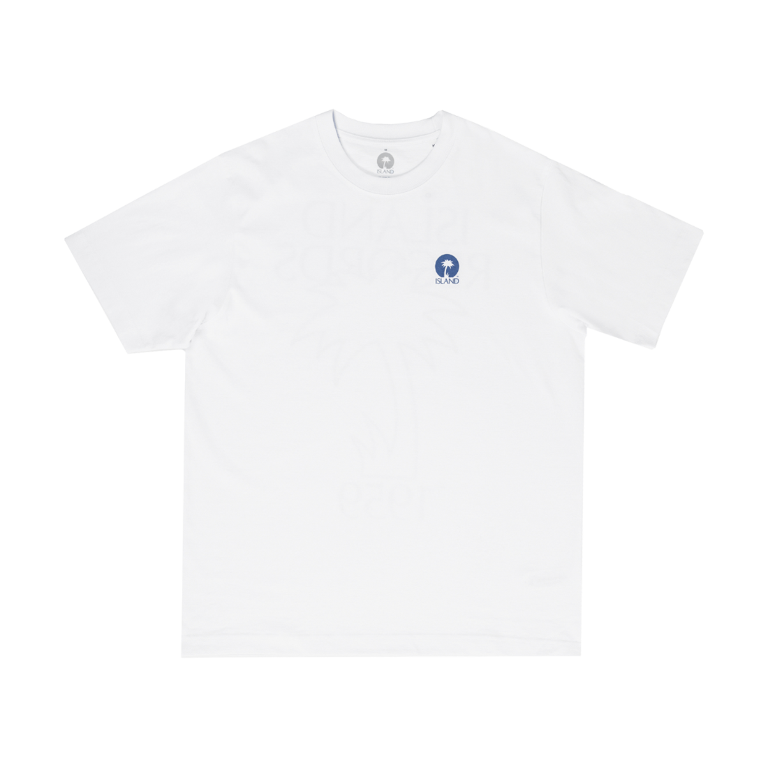 Island Records - White Palm T-shirt - Island Records 
