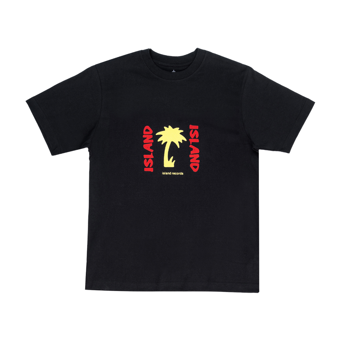 Island Records - Black Front Palm T-shirt - Island Records 