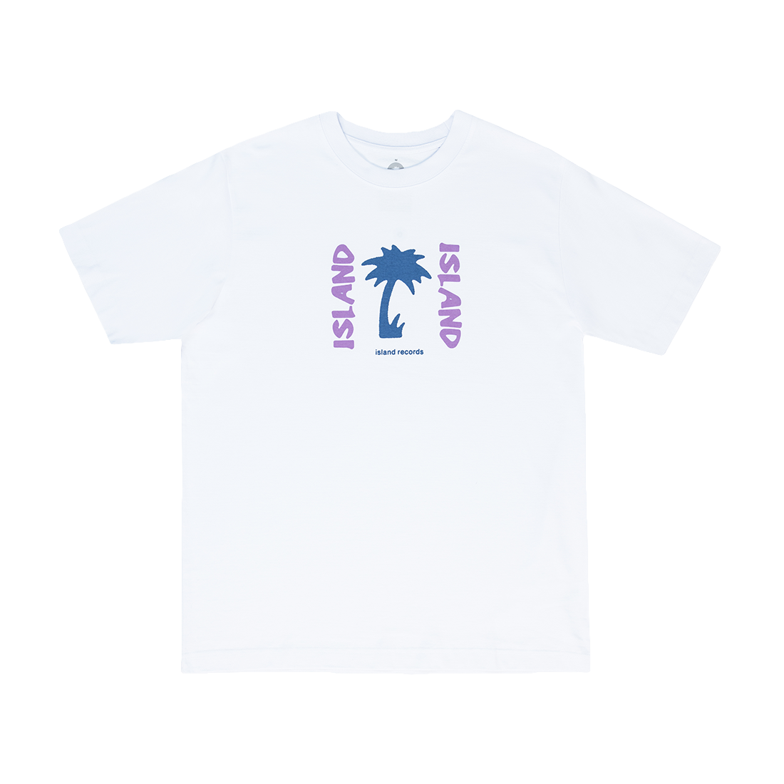 Island Records - White Front Palm T-shirt - Island Records 