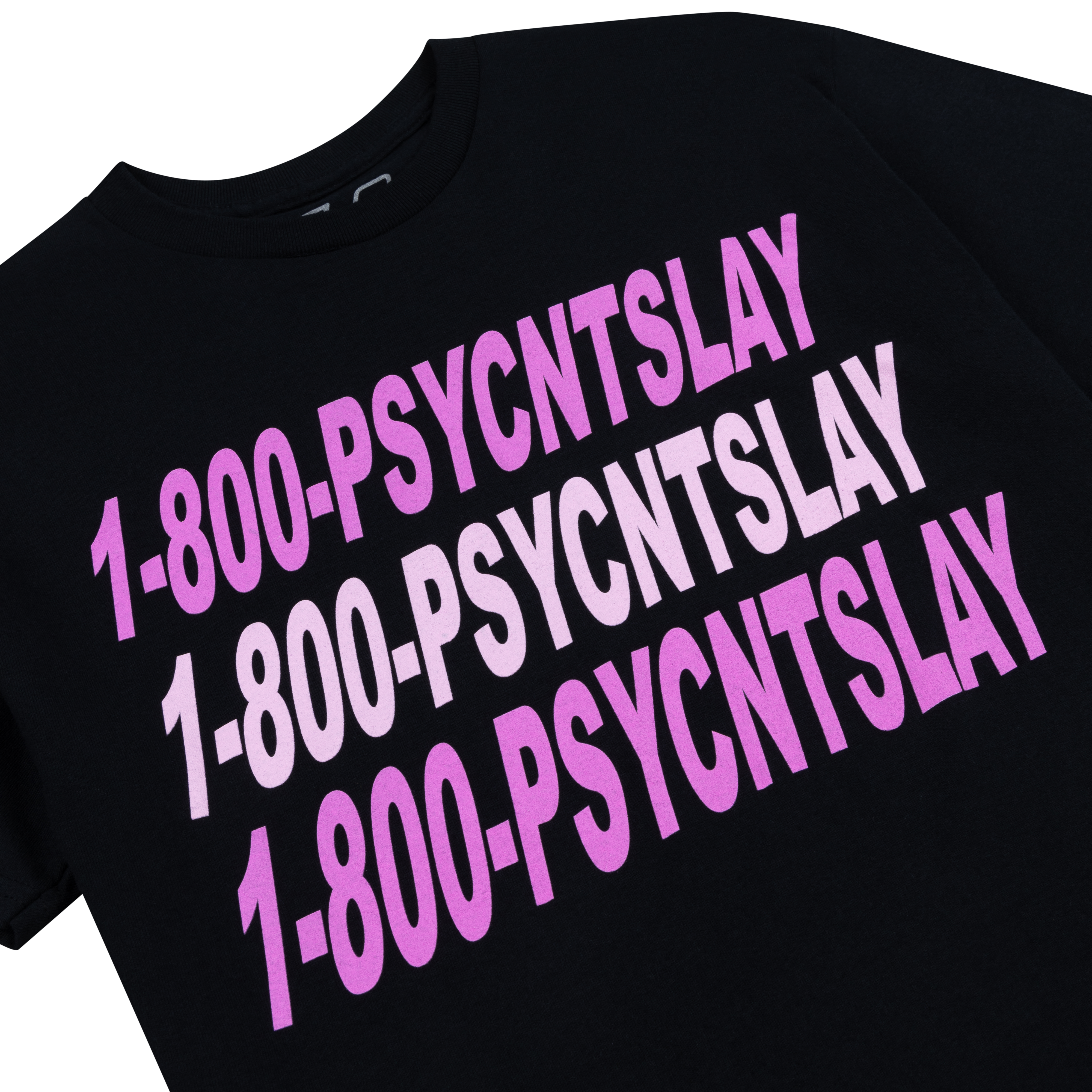 FLO - 1-800-PSYCNTSLAY Black Tee
