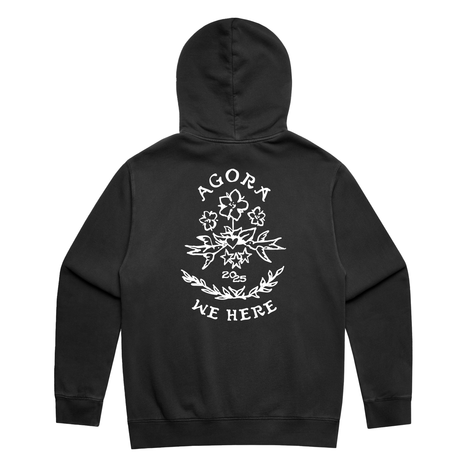 Mumford & Sons  - Black Agora Stamp Hoodie