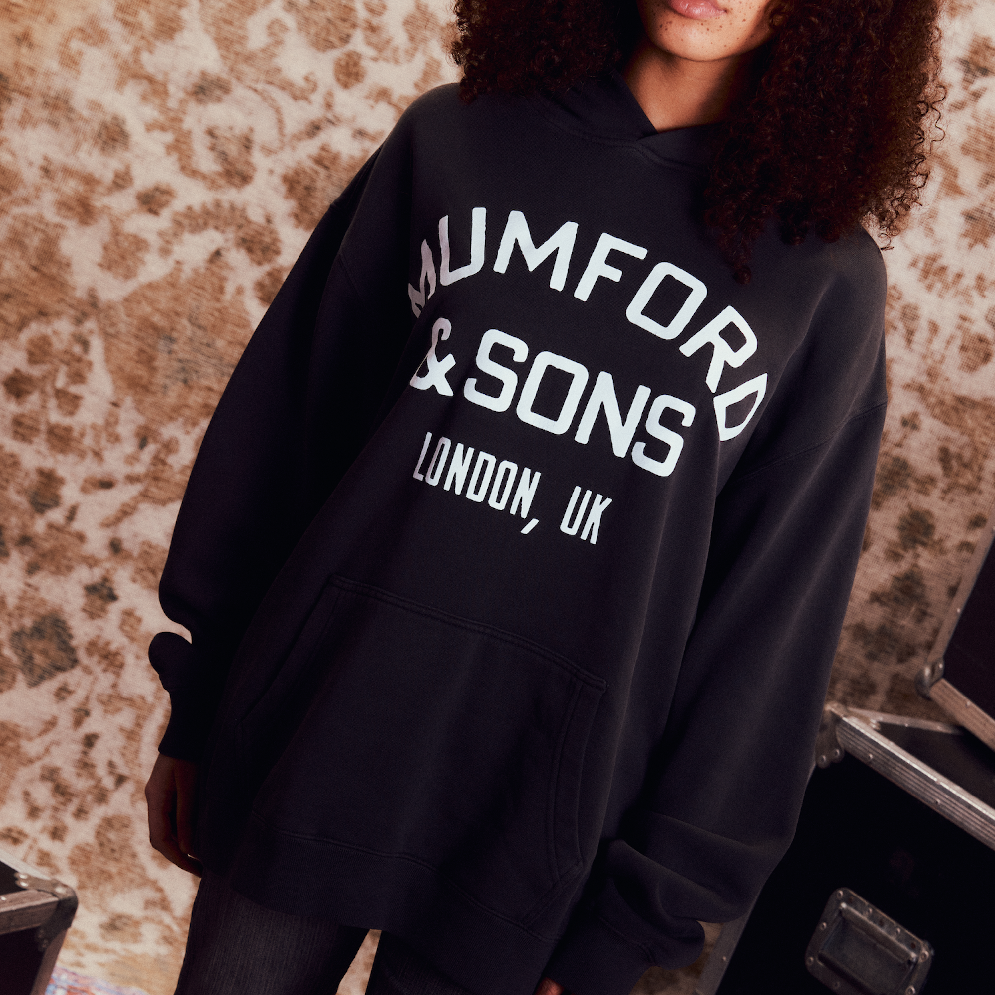 Mumford & Sons - Black Vintage Logo Hoodie