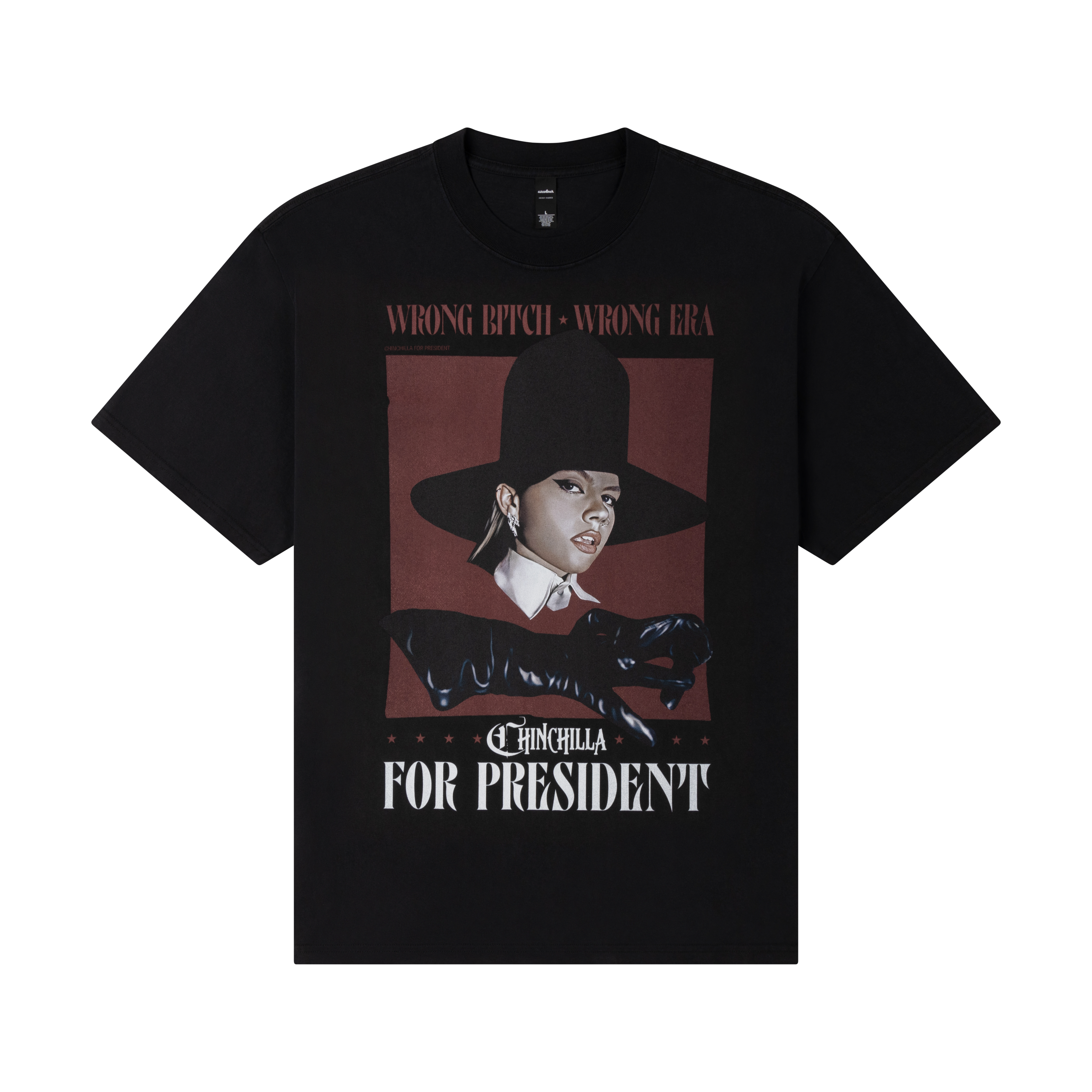 Chinchilla - CHINCHILLA FOR PRESIDENT T-SHIRT BLACK