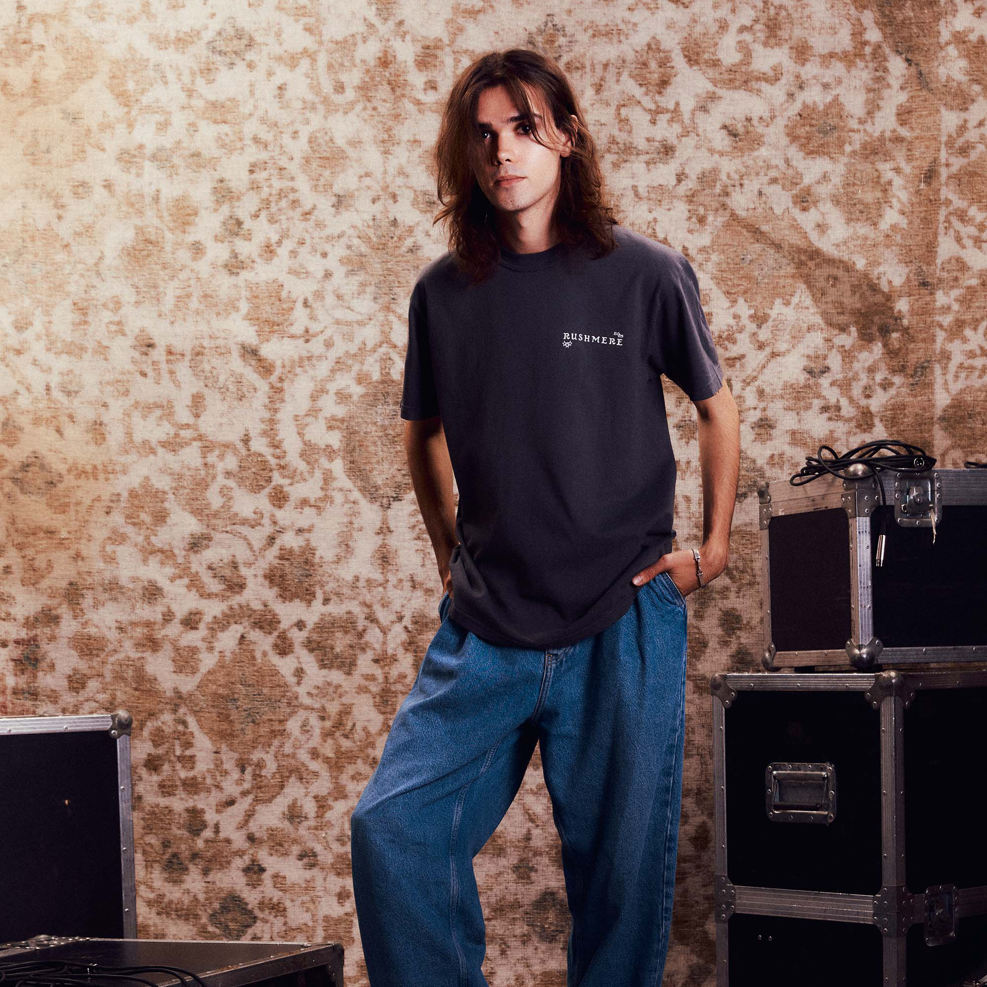 Mumford & Sons  - Graphite Stamp Print T-Shirt