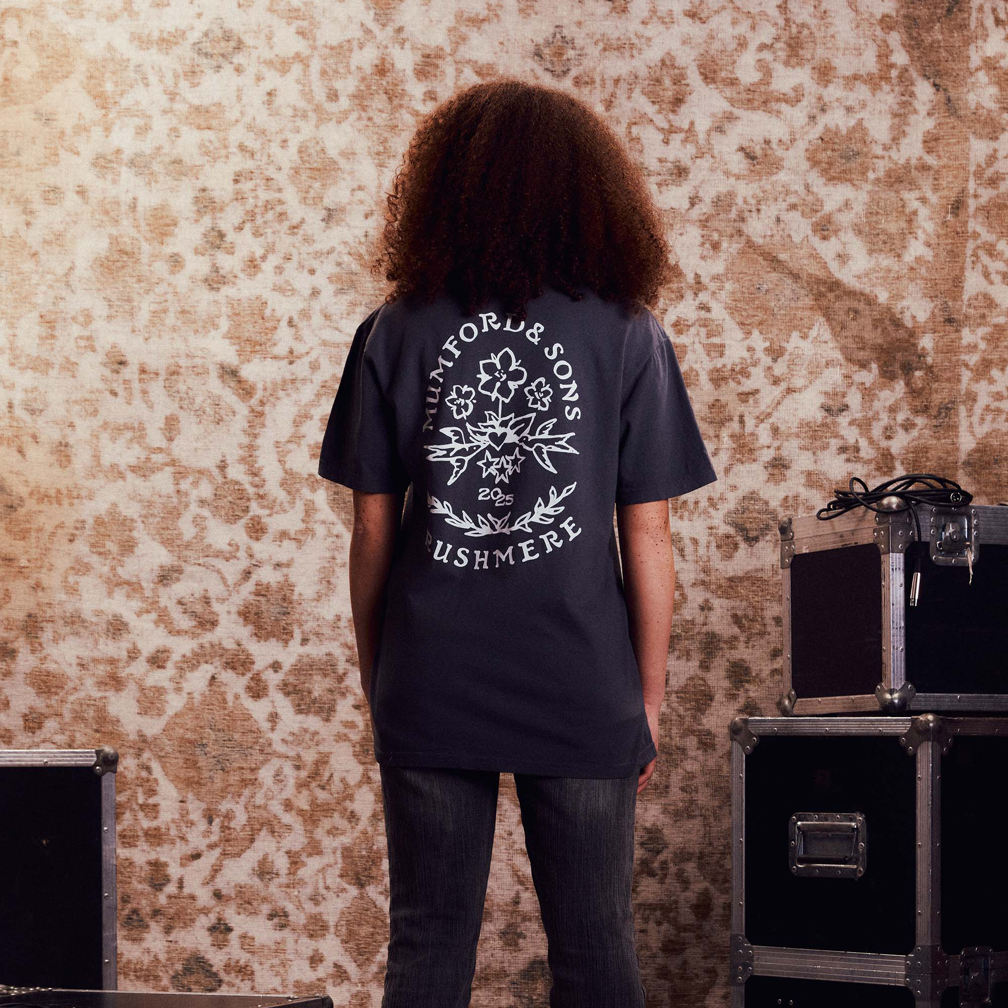 Mumford & Sons - Graphite Stamp Print T-Shirt