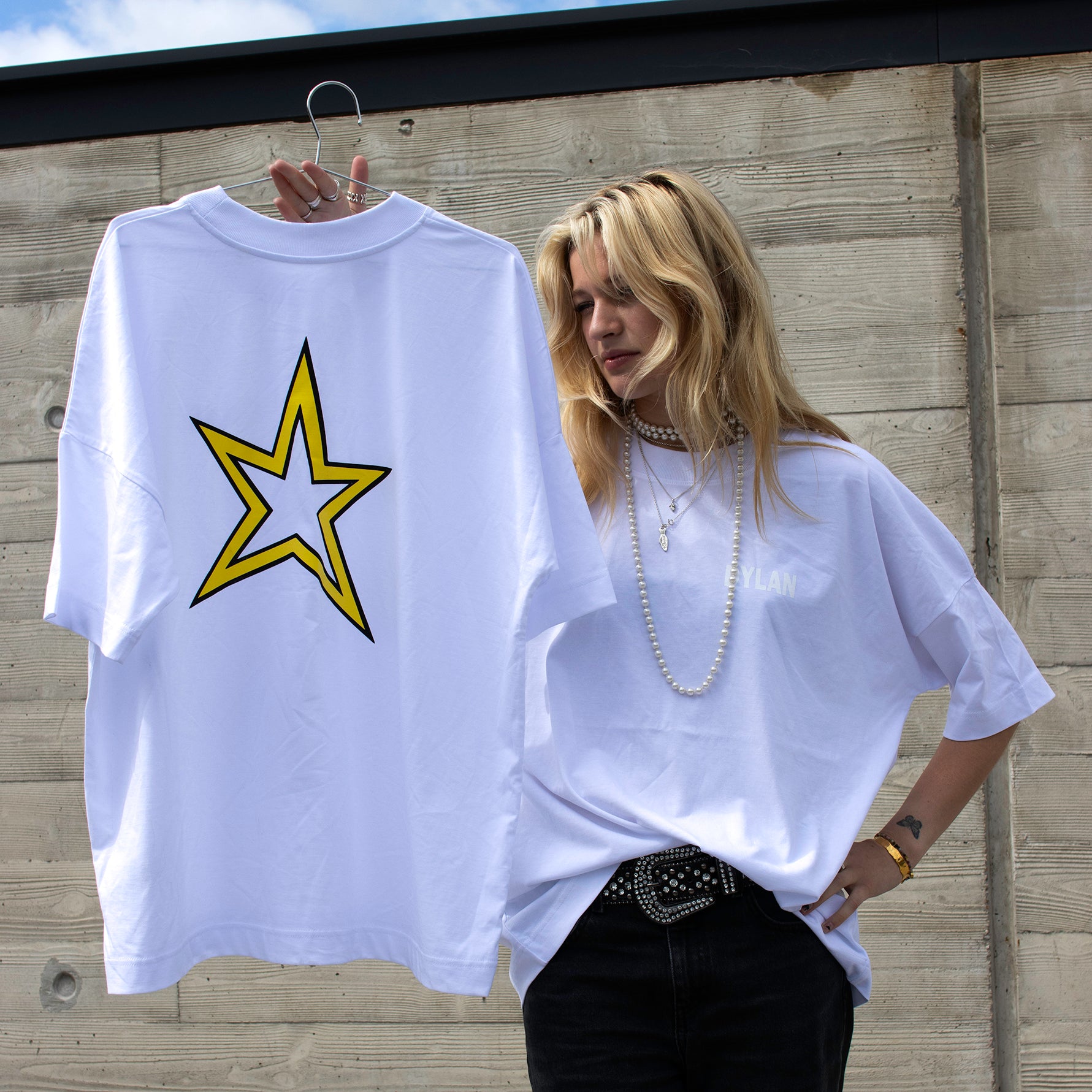 Dylan - Dylan Star Logo White T-shirt
