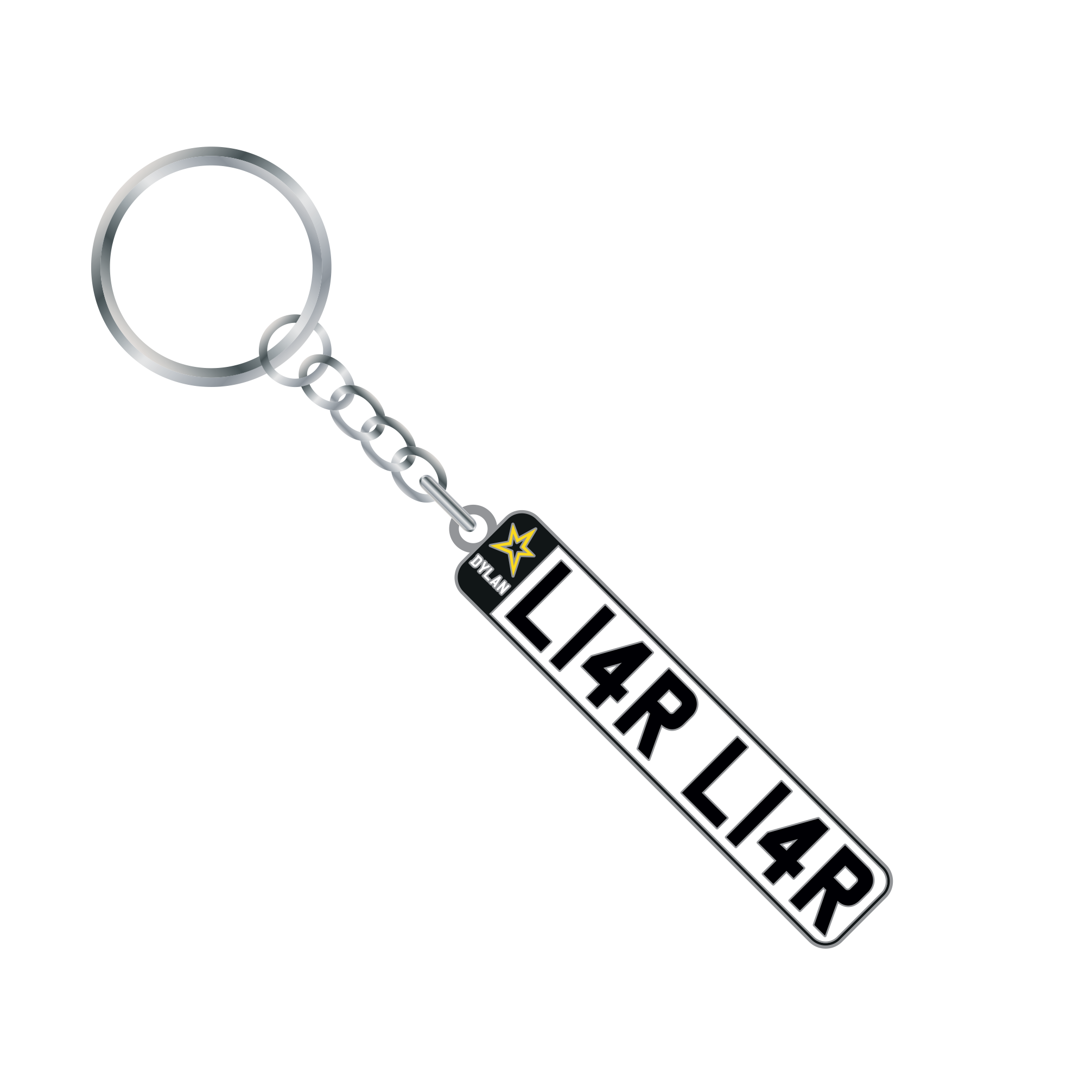 Dylan - Liar Liar License Plate Keyring