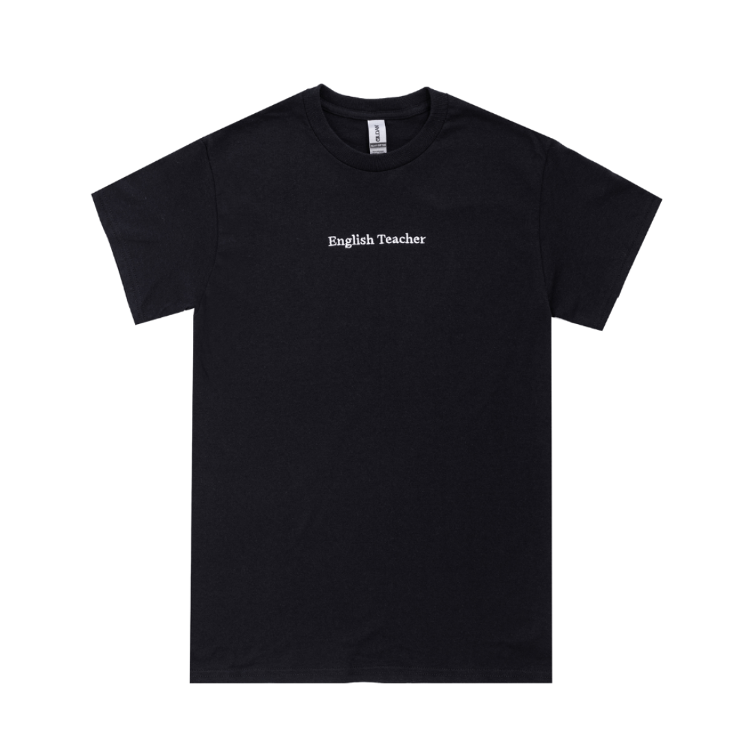 English Teacher - English Teacher Embroidered Black T-shirt