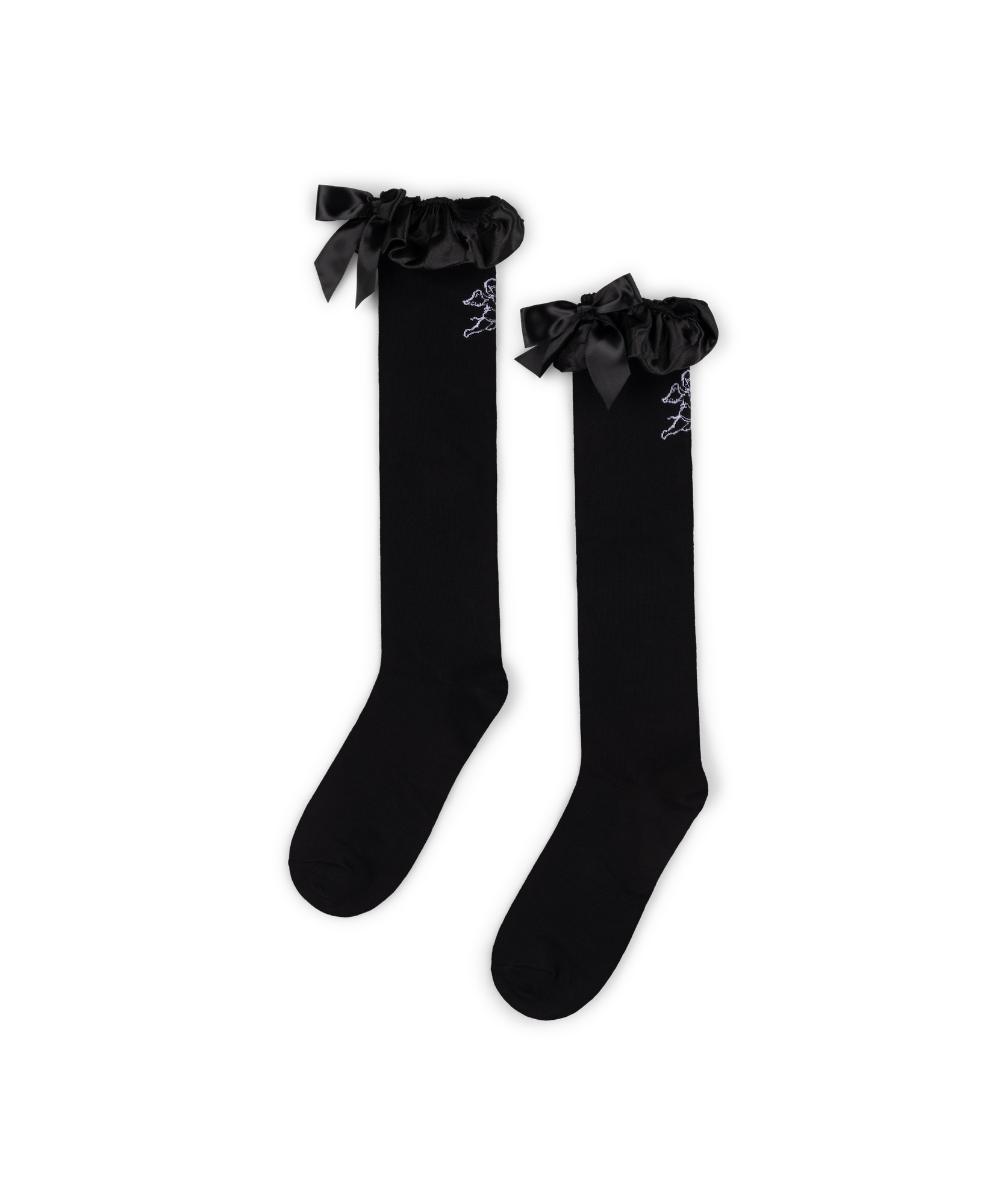 The Last Dinner Party - Knee-High Frilly Black Socks