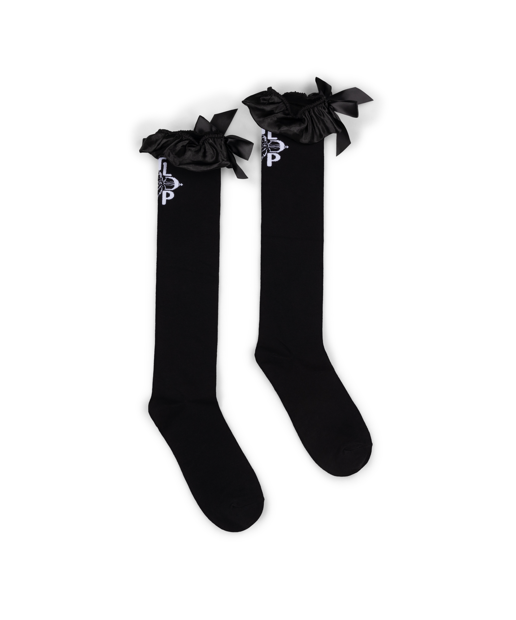 The Last Dinner Party - Knee-High Frilly Black Socks