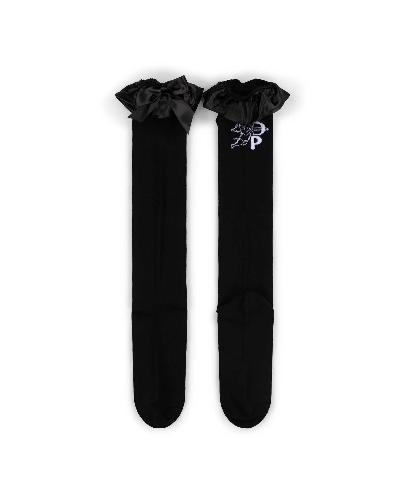 The Last Dinner Party - Knee-High Frilly Black Socks