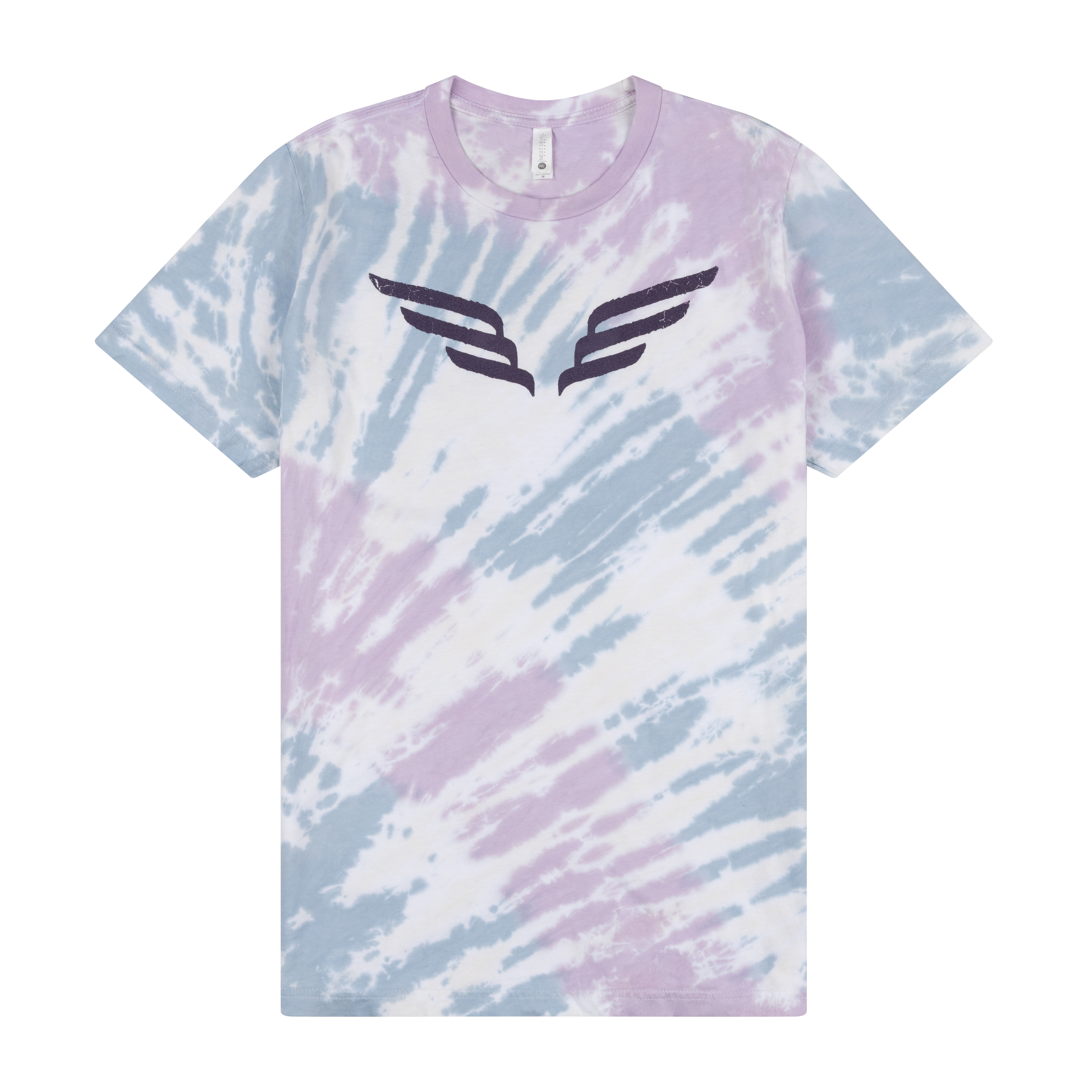 Mumford & Sons  - Pink & Blue Tie Dye Delta Tour Print T-shirt 