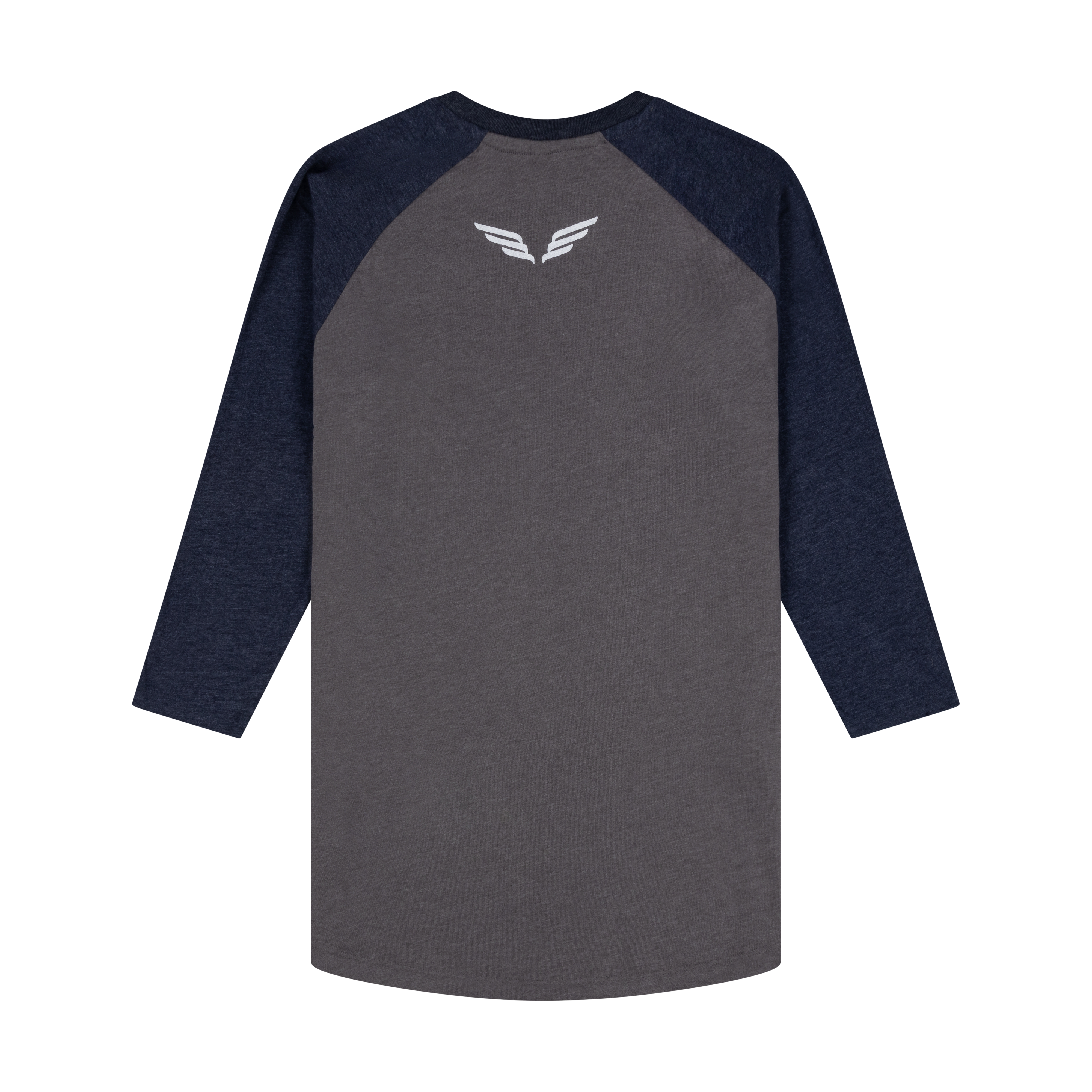 Mumford & Sons  - Grey Classic Logo Red Print Raglan T-Shirt