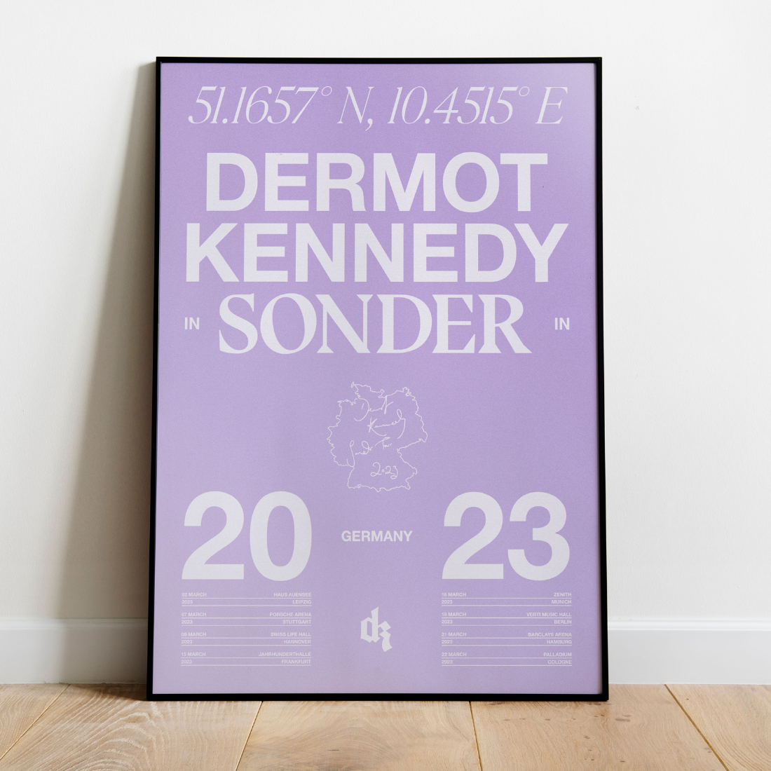 Dermot Kennedy - Sonder Tour: Germany Edition Screenprint