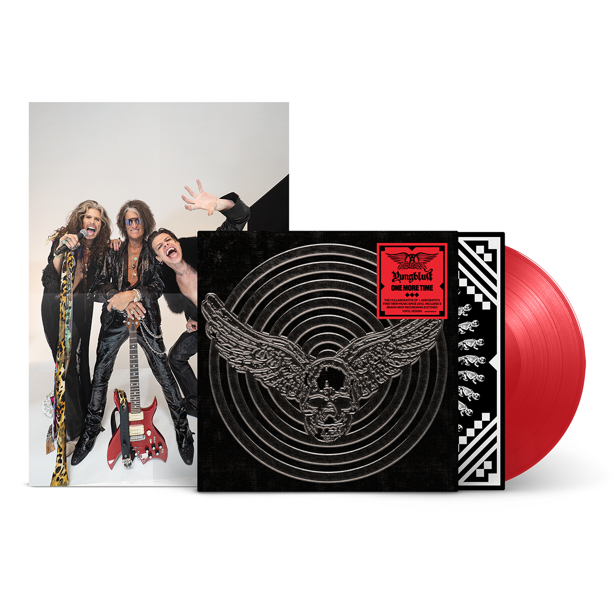 YUNGBLUD, Aerosmith - AEROSMITH & YUNGBLUD - One More Time Red Vinyl (Aerosmith Store Exclusive)