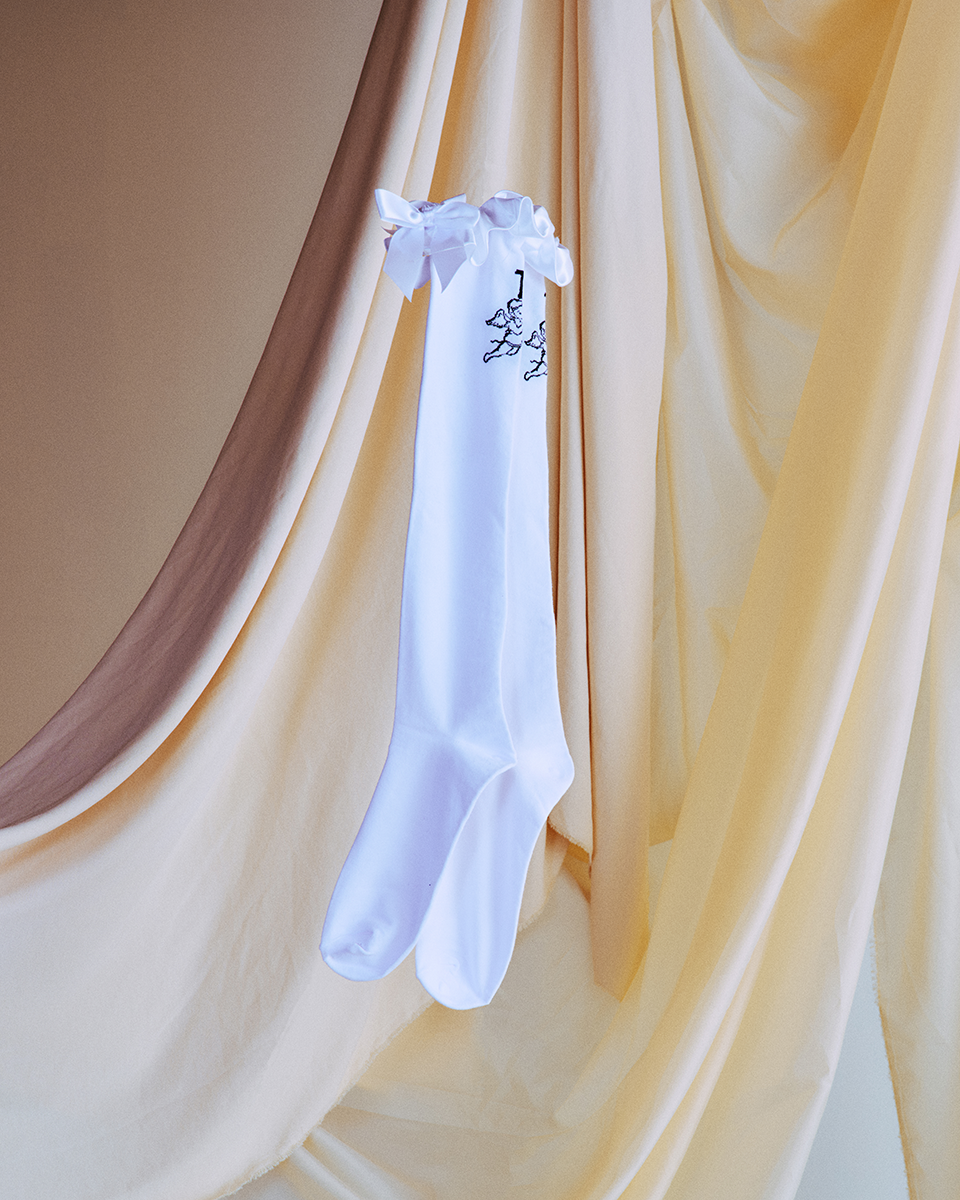 The Last Dinner Party - Knee-High Frilly White Socks