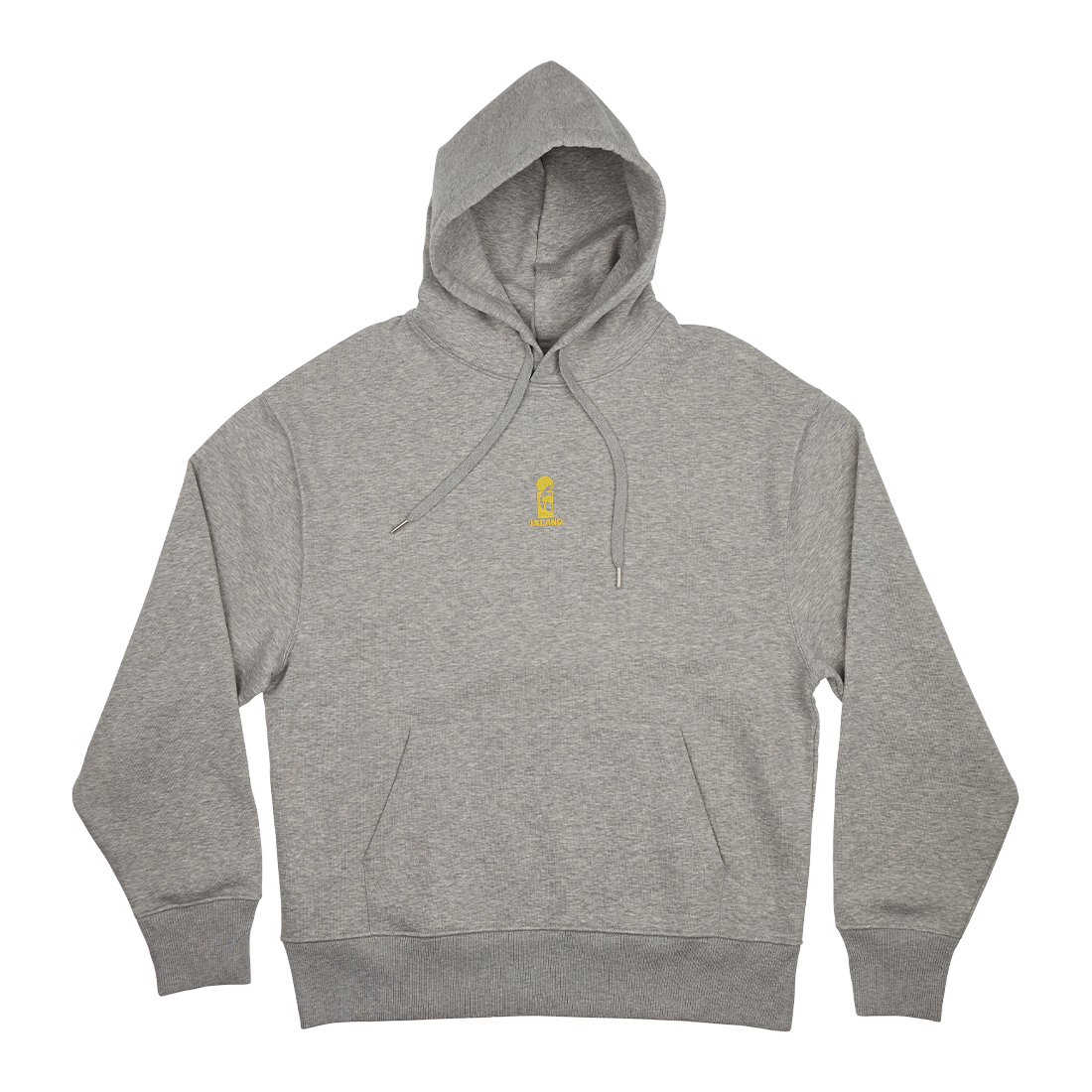 Island Records - Embroidered Logo Grey Hoodie