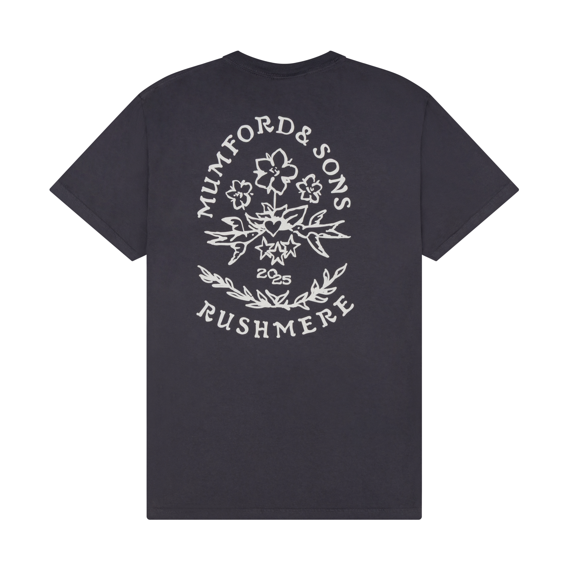 Mumford & Sons  - Graphite Stamp Print T-Shirt
