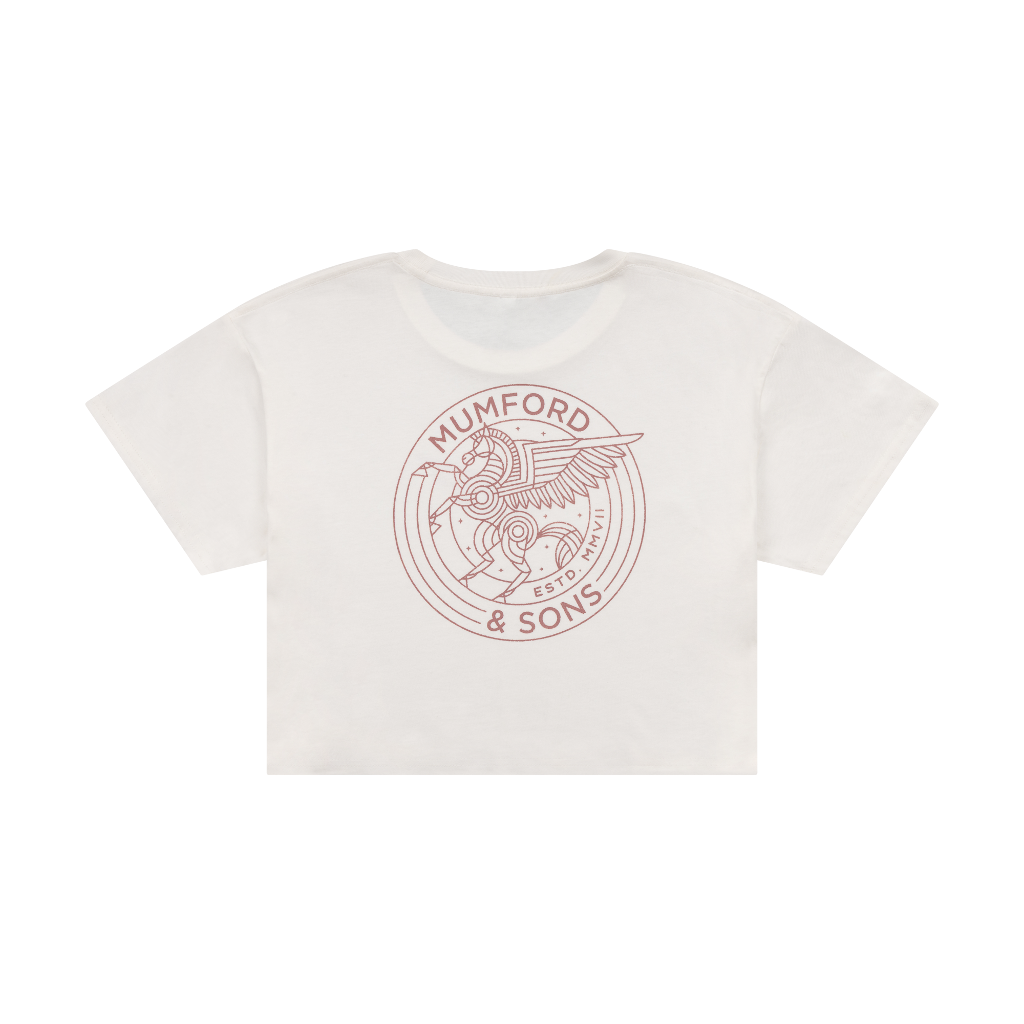 Mumford & Sons  - Off-White Wings Pegasus Cropped T-Shirt