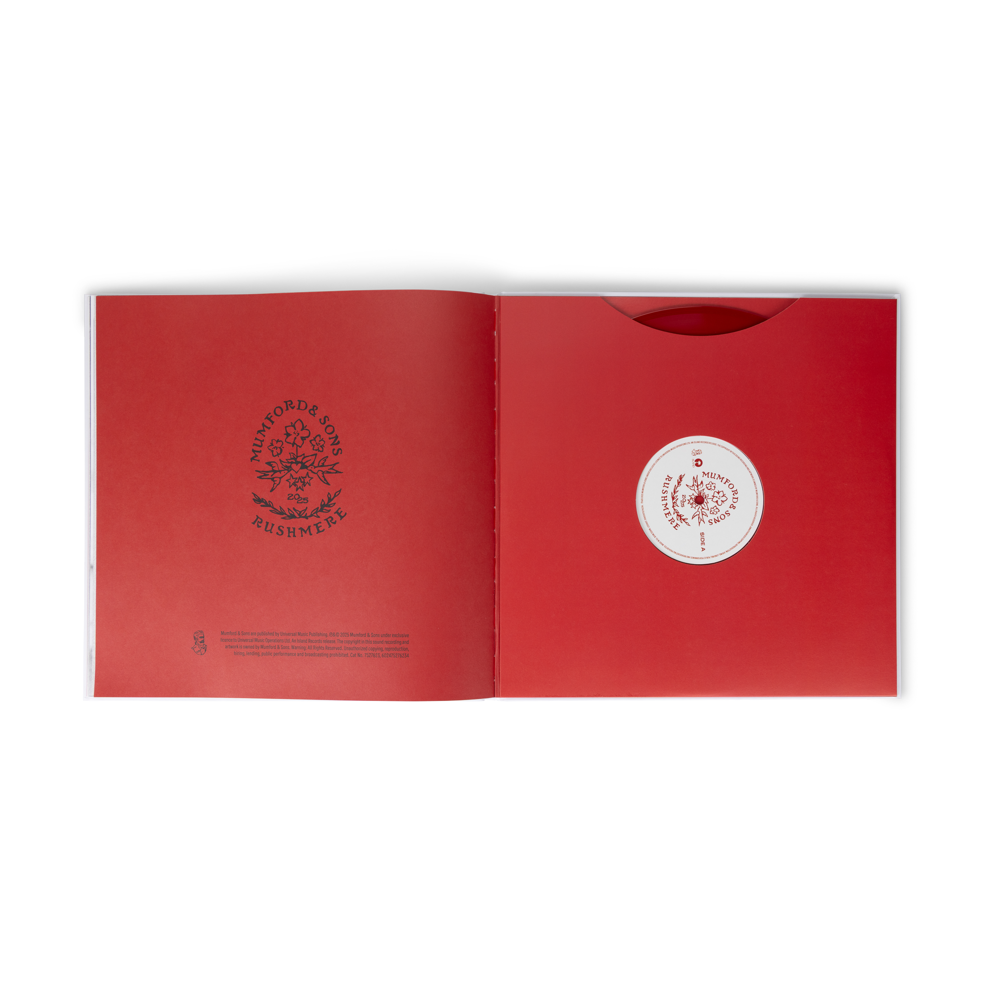 Mumford & Sons - RUSHMERE: 'Almost Places Recycled Red Vinyl' Deluxe LP