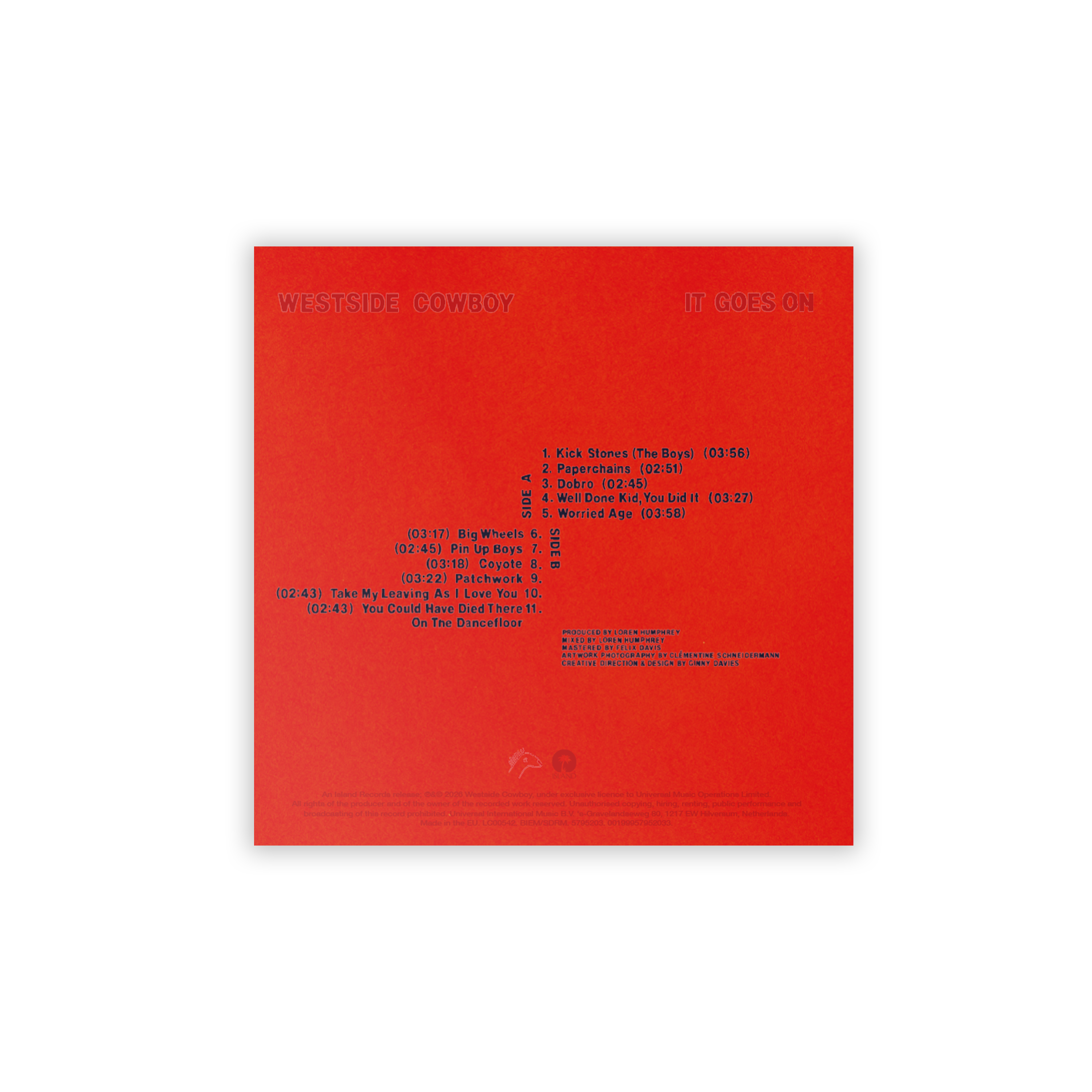 Westside Cowboy - It Goes On - CD