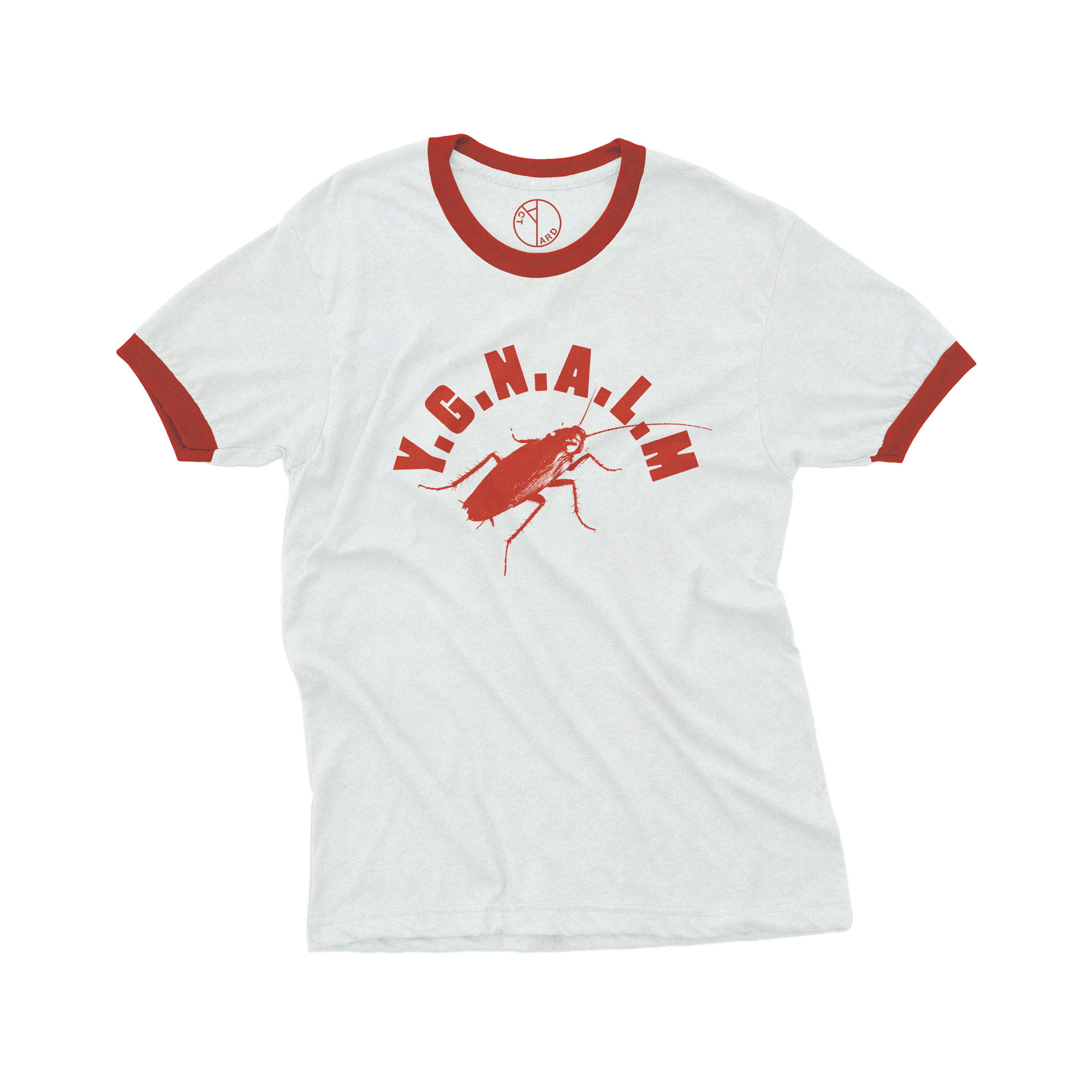 Yard Act - YGNALM White Ringer T-Shirt