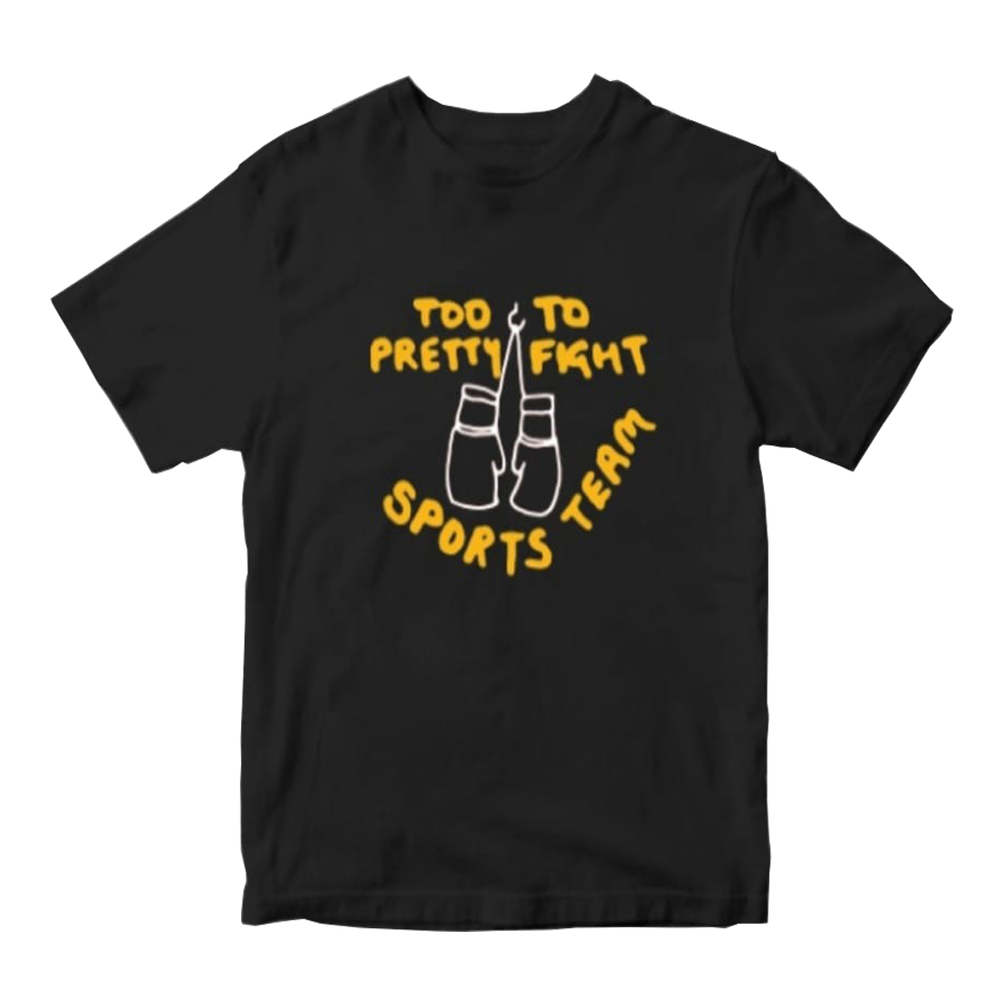Sports Team - Fishing Tee: Black. 