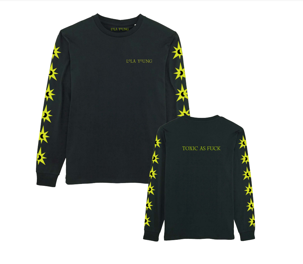 Lola Young - Long Sleeve Star Arm Tee (Black)