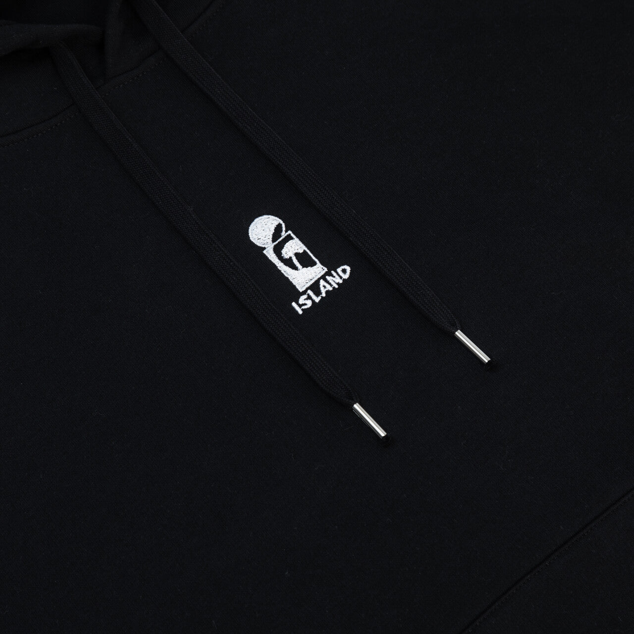 Island Records - Embroidered Logo Black Hoodie