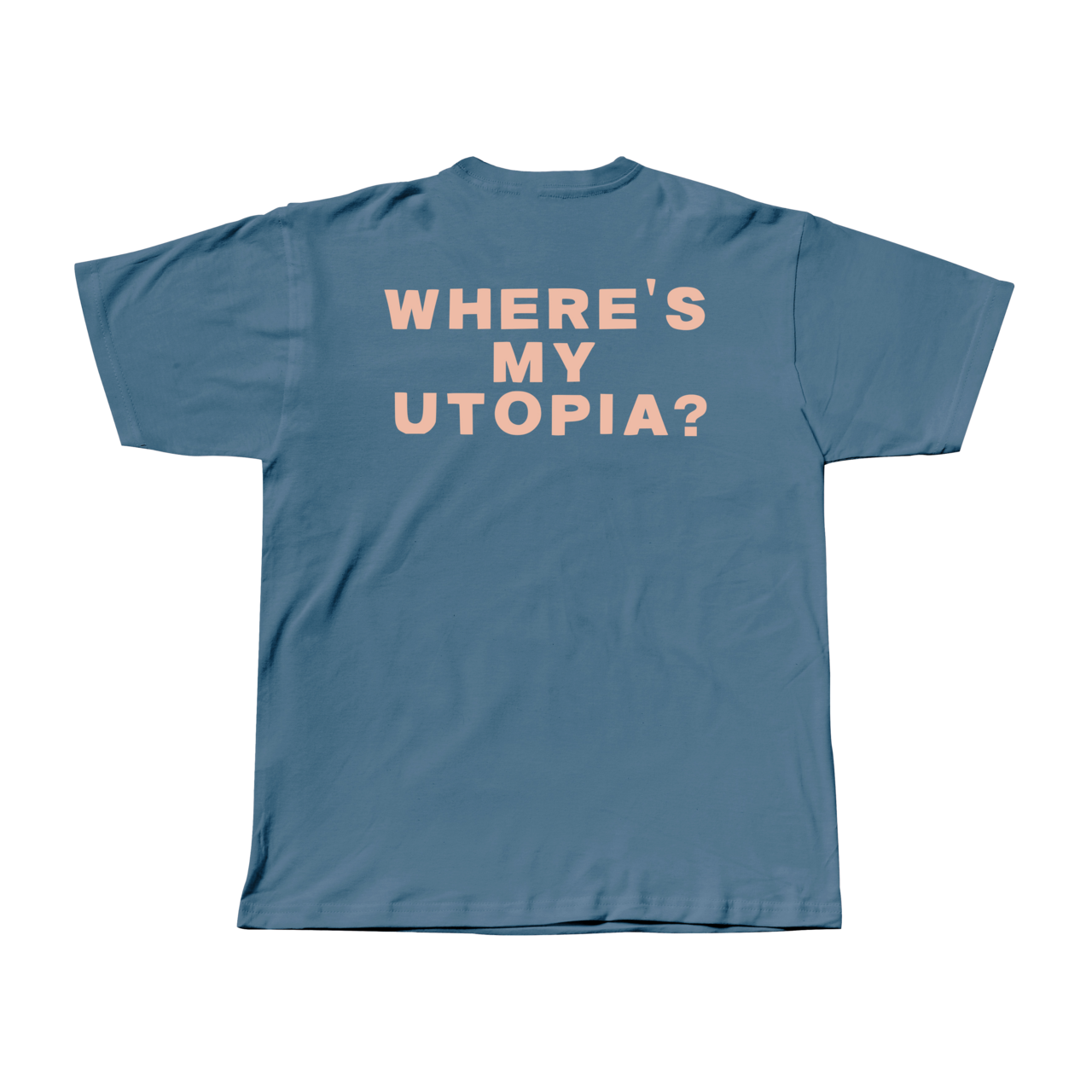 Yard Act - Inverted Burning Man T-Shirt Blue / Coral