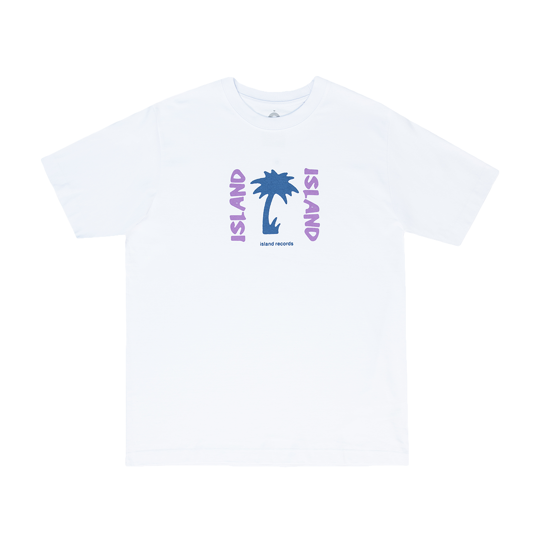 Island Records - White Front Palm T-shirt