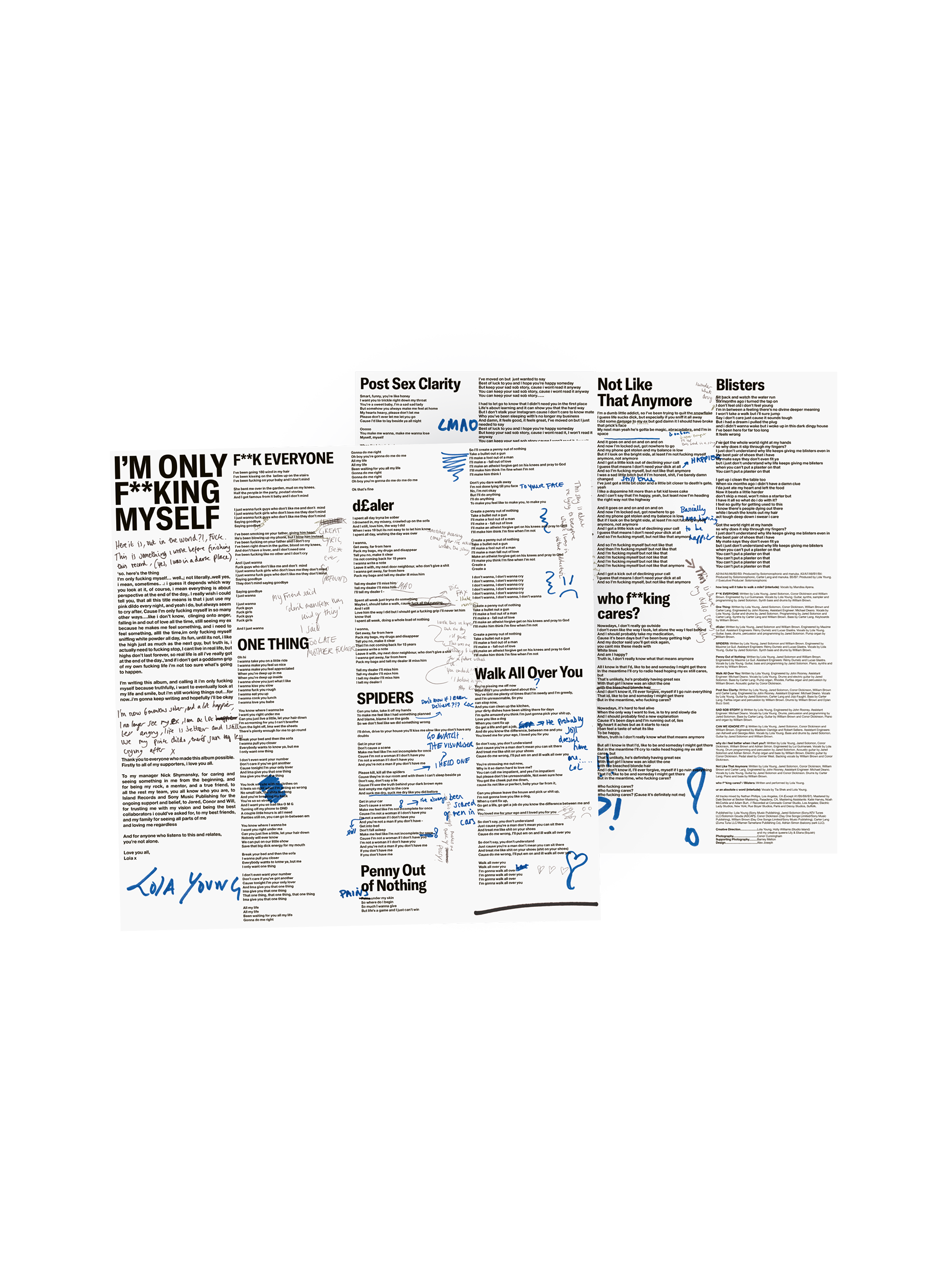 Lola Young - I'm Only F**king Myself: The "Blisters" Edition (Pink & Black Splatter Vinyl LP)