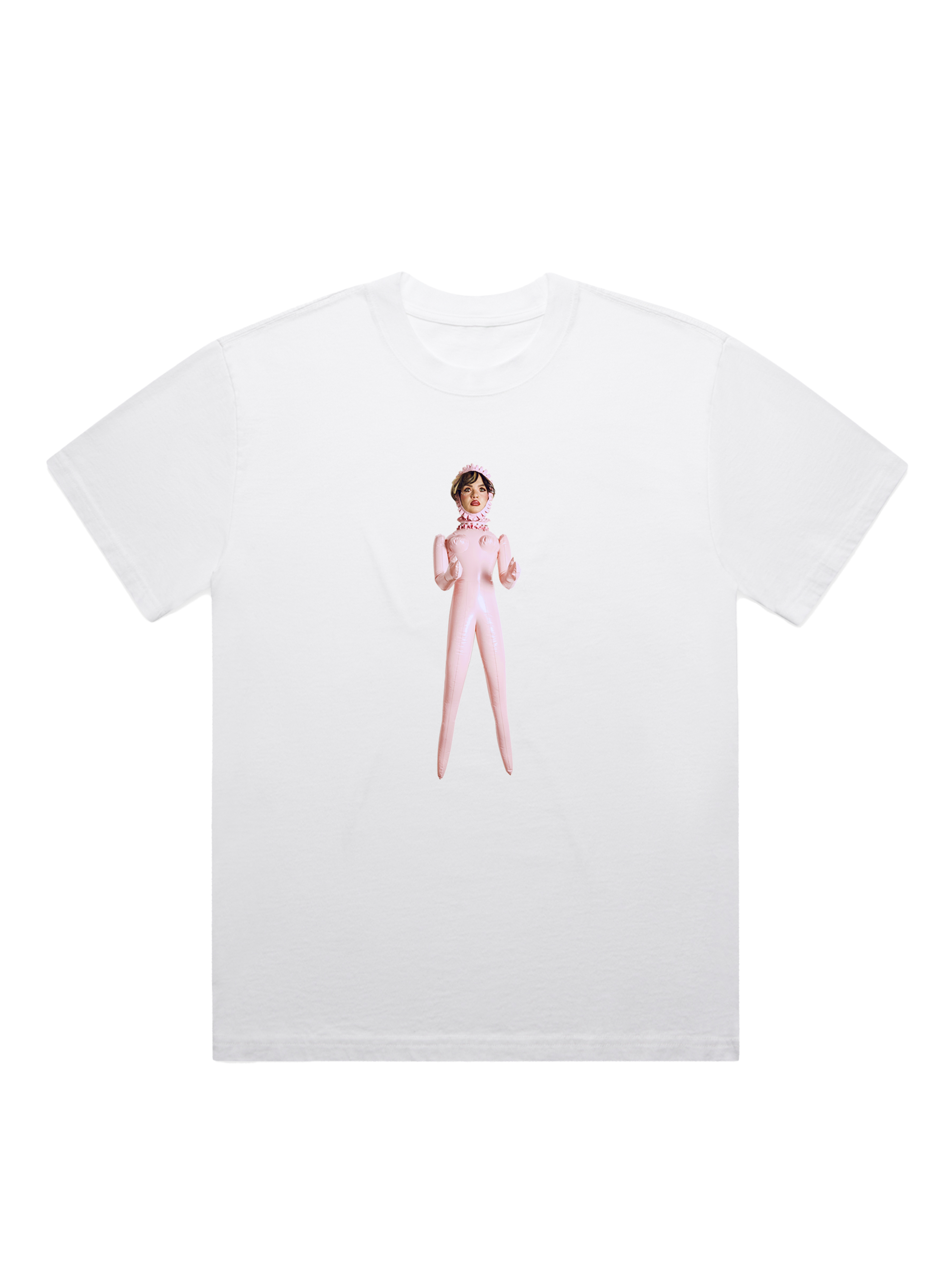 Lola Young - White Doll Print T-Shirt