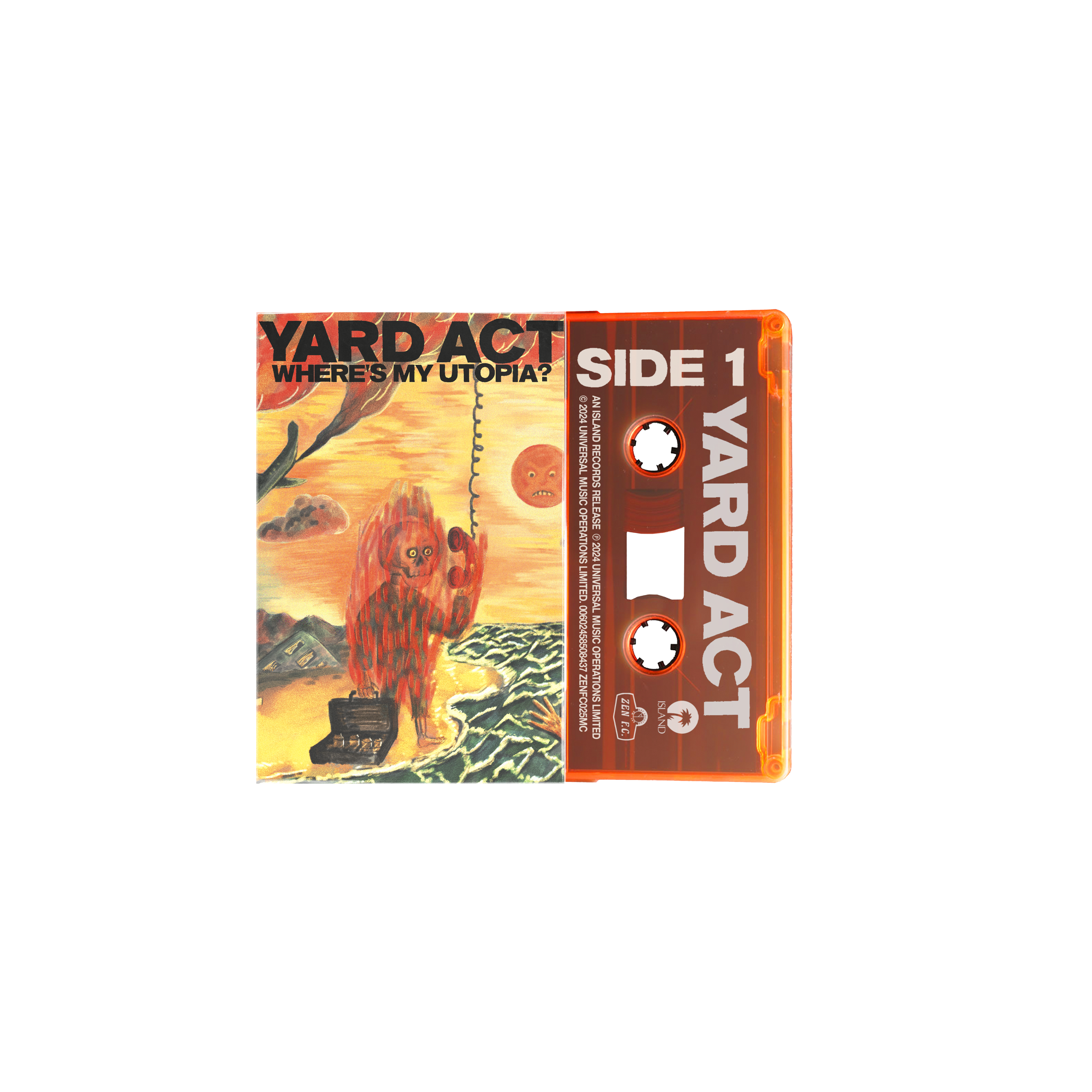 Yard Act - Where’s My Utopia?: Limited Edition Orange Cassette